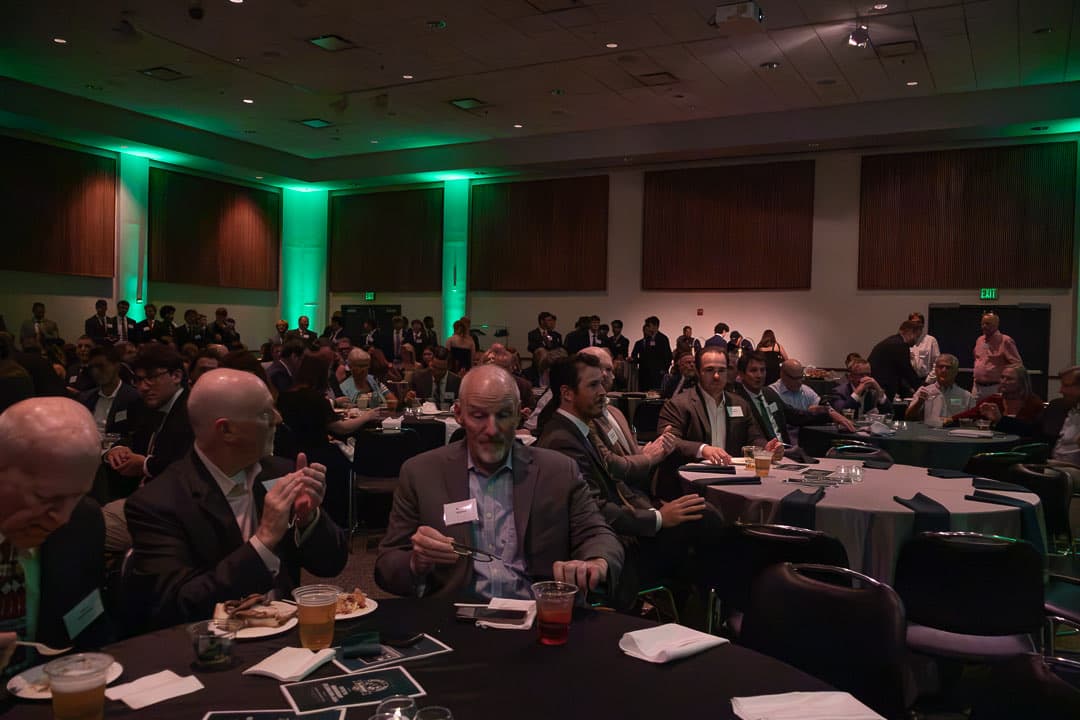 McGuire Hall, seated and full