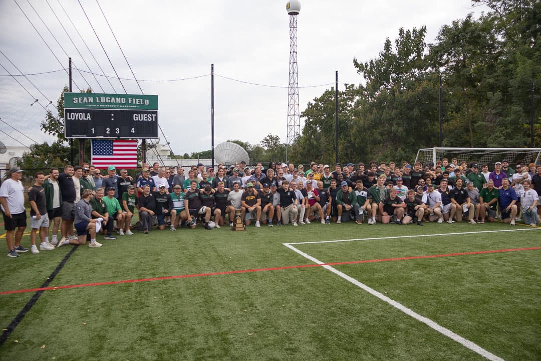 Everyone on Lugano Field for the group photo