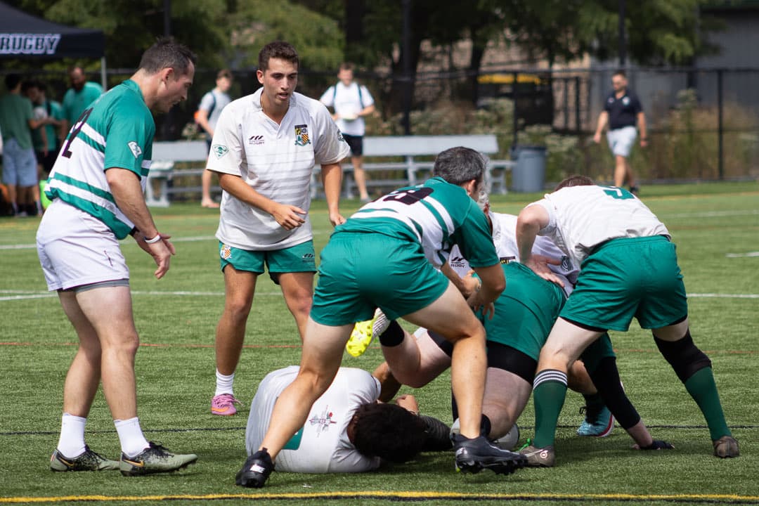 Cleaning out at the ruck