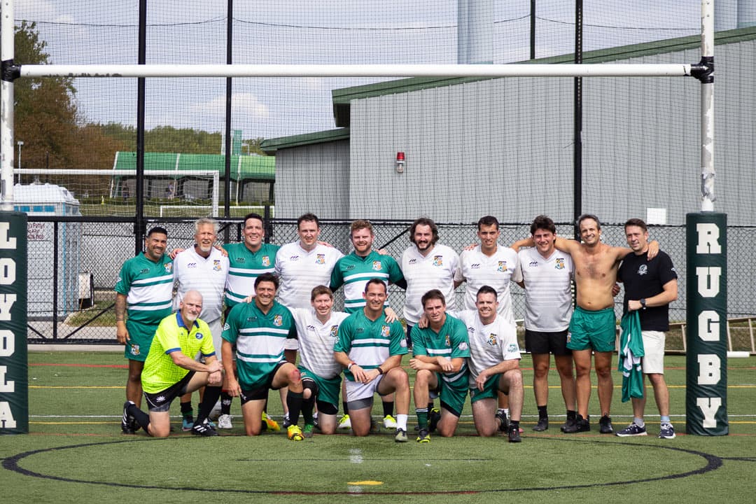 The Old Boys squad after the match