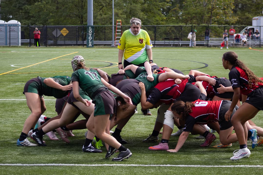 The scrum engages